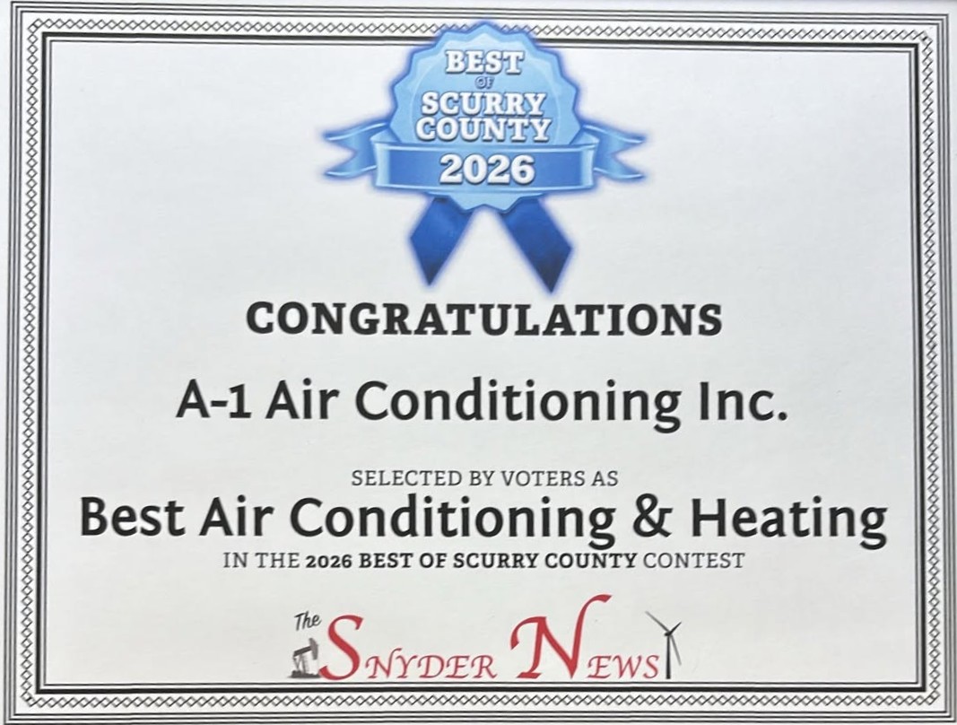 Best of Scurry County 2026, Best Air Conditioning and Heating